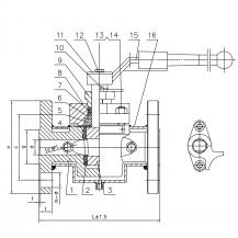 BX43F Lever Type Jacketed Plug Valve