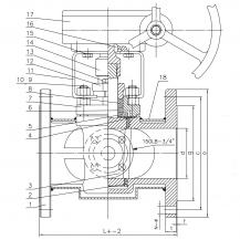 BX343F Gear Type Jacketed Plug Valve